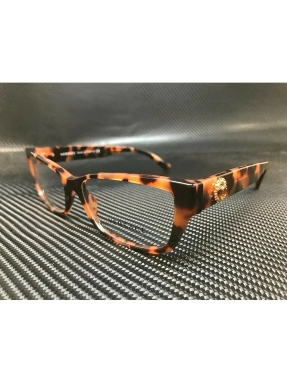 New Versace Women  Havana Eyeglasses  52- 15-